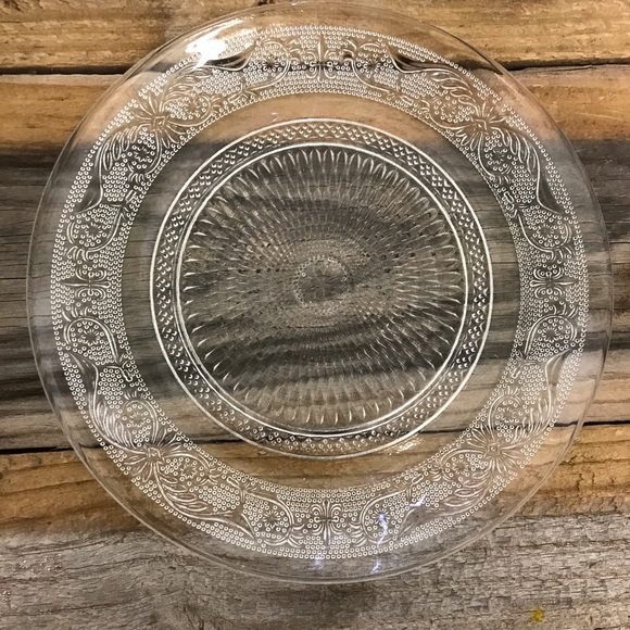 Dining Crystal Cake Plate Poshmark